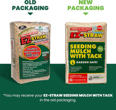 EZ Straw Seeding Mulch with Tack – Biodegradable Processed Straw, 2.5 Cu. Ft. Ba