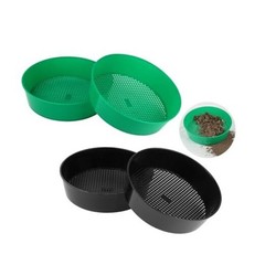 Gardening Sand Soil Compost Sifter, 4 Pack Rock Garden Sieve, Round Plastic