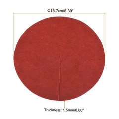 12pcs 5.4″ Mulch Ring Round Nonwoven Mat Tree Cover Garden Plant Obstacle, Red