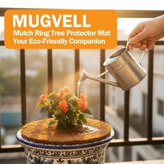 24 Inch Coconut Fiber Mulch Ring, 6 Pcs Tree Protector Mats, Coco Coir Mulch …