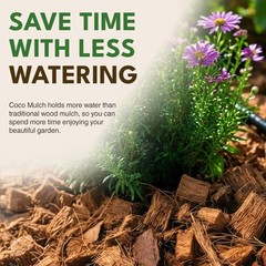 PlantBest Coco Mulch Compressed Block 9.1 lb – Expands to 64 Quarts and Up to…