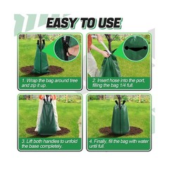 12 Packs Slow Release Tree Watering Bags – 20 Gallon Zippered Automatic Drip …