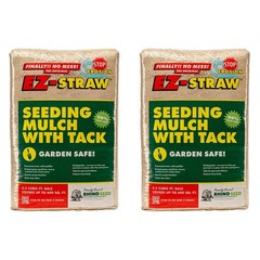 Seeding Mulch W/ Tack Biodegradable Processed Straw 2.5 cu. ft. Bale Covers up