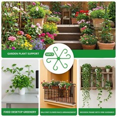 Opasyo 16PCS Plant Stem Support for Indoor Plants, Climbing Houseplant Stem S…