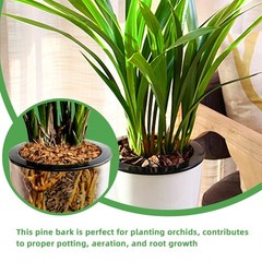 9 qt Organic Orchid Potting Bark -Natural Mulch for Potted Plants, 9qt, Small
