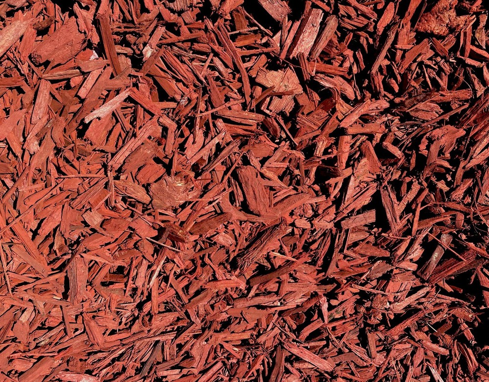 MIGHTY109 Raging Red Colored Mulch, 42 Quarts, Landscape, Garden, Planter Mulch