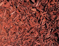 MIGHTY109 Raging Red Colored Mulch, 42 Quarts, Landscape, Garden, Planter Mulch