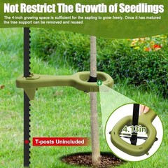 Tree Supports Young Trees, 2 PCS Tree Holder Stabilizer Support Green-2 PCS