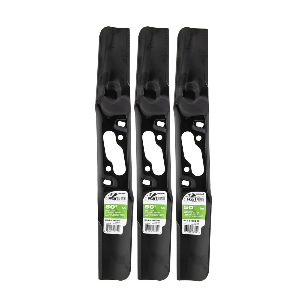 CUB CADET 942-01050-H FastAttach High-Lift Blade 50″ Deck (3-Pack) | Fits Fab…