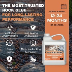 34 OZ Mulch Glue for Landscaping, Rock Landscaping and 34