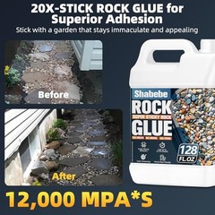 Rock Glue for Landscaping with Sprayer – 2 Gallon Mulch & 2 Gallon with Sprayer