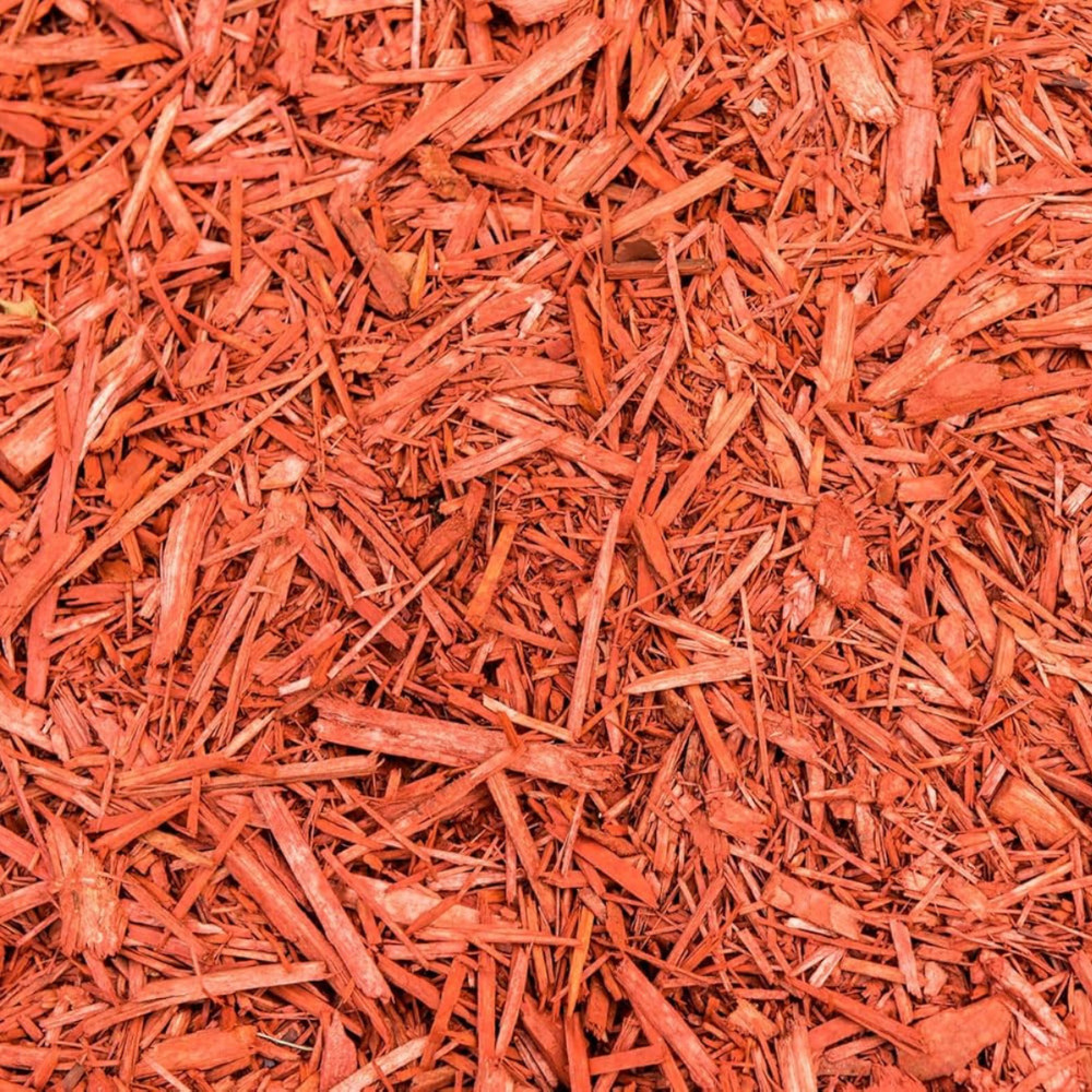 Premium Red Wood Mulch Organic Decorative Ground Cover for Garden & Landscape