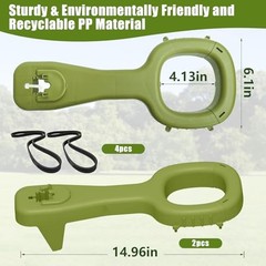 Tree Supports Young Trees, 2 PCS Tree Holder Stabilizer Support Green-2 PCS