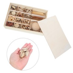 Handmade Decorative Wood Chips Small Wooden Craft Embellishments for Crafts