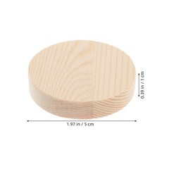 20Pcs Unfinished Pine Wood Rounds for Crafts Durable Home DIY Decorations