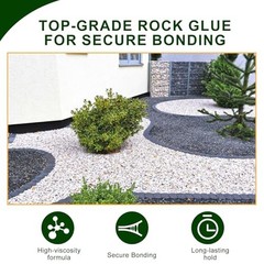 Rock Glue for Landscaping – Strong Pea Gravel Glue & Stone Glue Mulch 1 Gallon