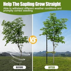 Tree Supports Young Trees, 2 PCS Tree Holder Stabilizer Support Green-2 PCS