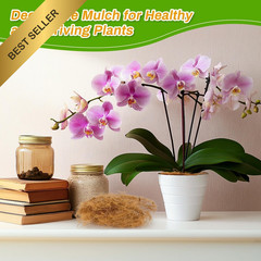 MAQIHAN Organic Coconut Husk Fiber Silk Coco Coir Plants Bird Nesting Decor 85g