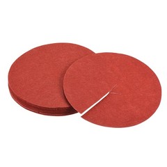 12pcs 5.4″ Mulch Ring Round Nonwoven Mat Tree Cover Garden Plant Obstacle, Red