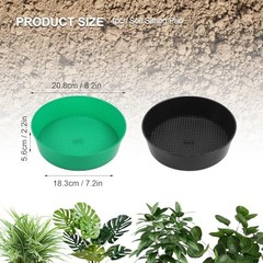 Gardening Sand Soil Compost Sifter, 4 Pack Rock Garden Sieve, Round Plastic