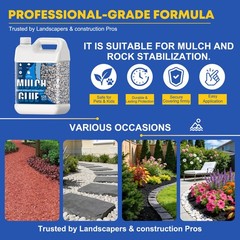 Yijiare Mulch Glue 2 – To Use Rock Glue For – Pet Fast-Dry No – For