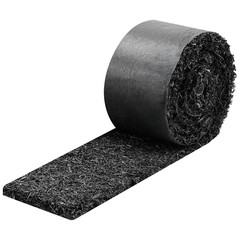 Rubber Mulch Edging Roll, 4 Pack 120×4.5in, 0.5in Thick Garden Border