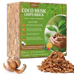 Riare 10LBS Coco Chips Substrate for Plants- 100% Organic Coconut Husk Chips…
