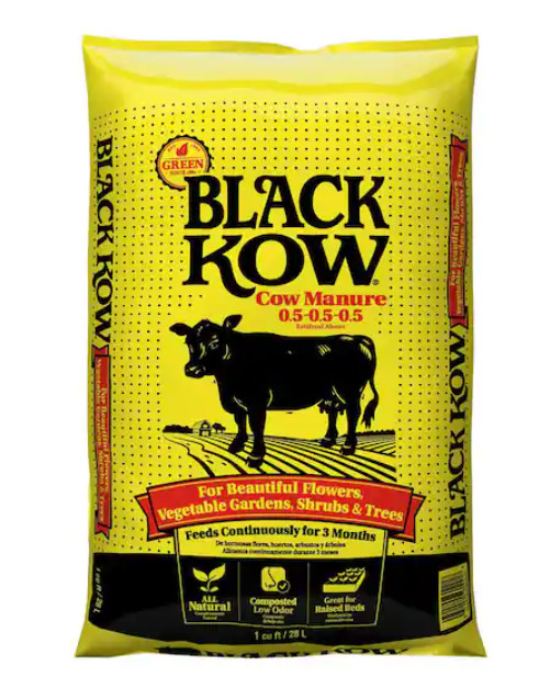 Black Kow Composted Cow Manure 1 Cu Ft Organic Soil Amendment Garden Compost