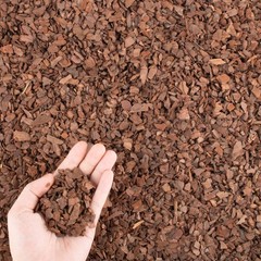 9 qt Organic Orchid Potting Bark -Natural Mulch for Potted Plants, 9qt, Small