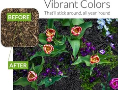 Versatile Midnight Black Mulch Colorant Quart – Safe for Wood and Rubber Mulch