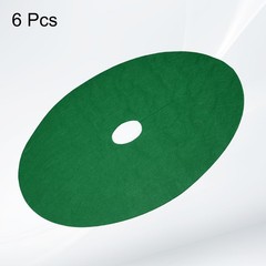 6pcs Tree Mulch Ring 16.5″ Non-Woven Round Tree Protector Weed Barrier, Green