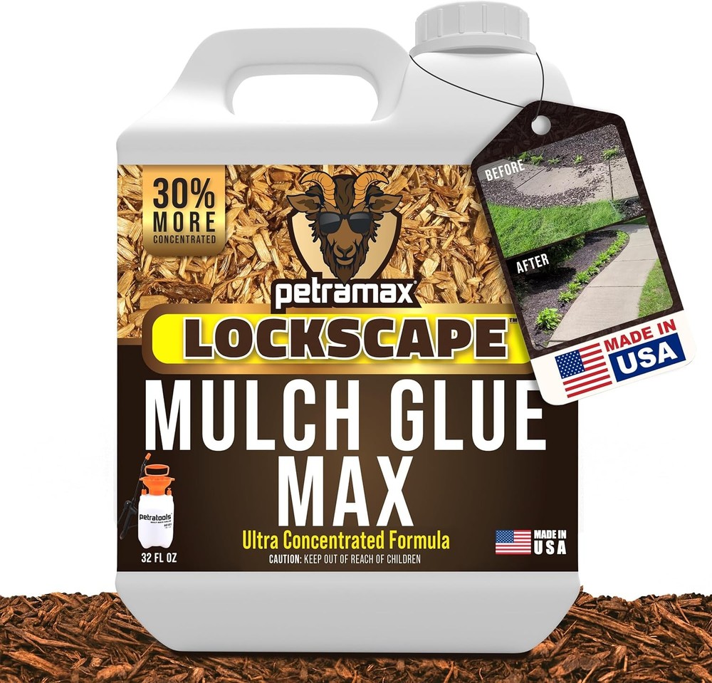 Mulch Glue for Landscaping Rocks Max Concentrate Weed Barrier Pea Gravel Binder