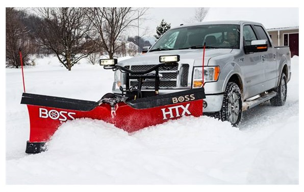 B-Sharp pickup truck with snow plow